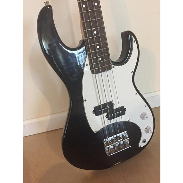 Custom J. Reynolds Student Electric Bass Guitar Black #1 image