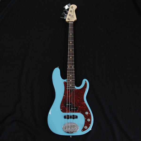 Custom Lakland USA 44-64PJ Sonic Blue 4 String Bass FREE Tech 21 Bass Fly Rig #1 image