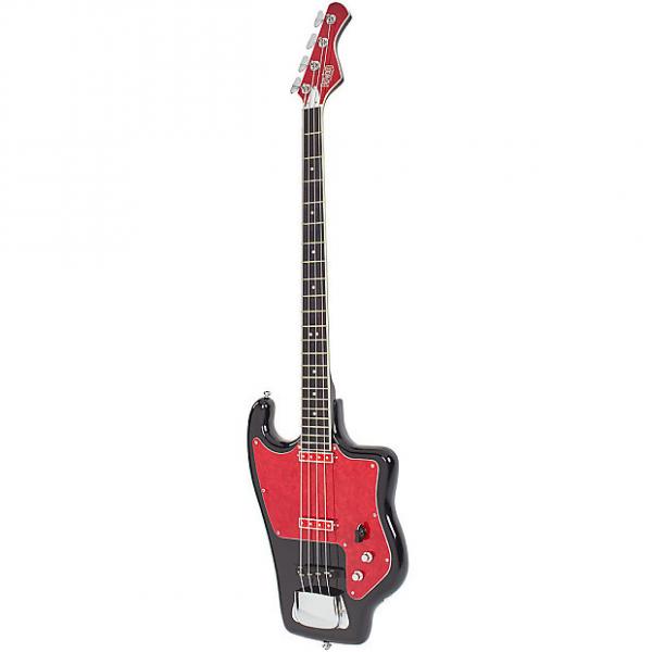 Custom Eastwood Soviet Tonika Bass Guitar Black #1 image