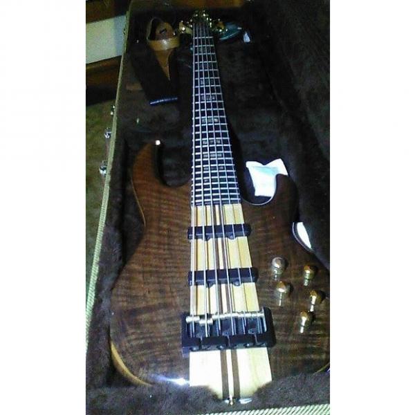 Custom Carvin LB76W 6 string bass Walnut #1 image