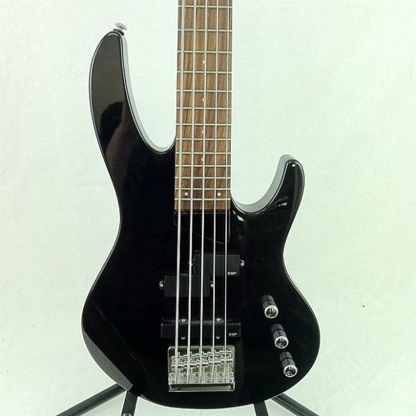 Custom Ltd B-55 Bass Guitar Black #1 image