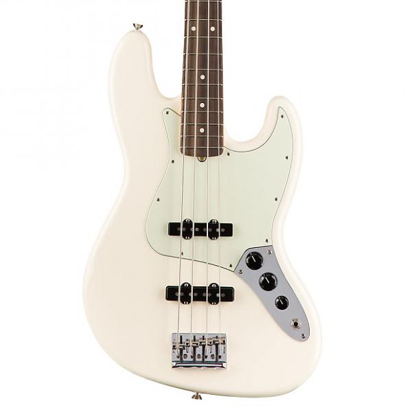 Custom Fender American Pro Jazz Bass, Rosewood Fingerboard - Olympic White #1 image