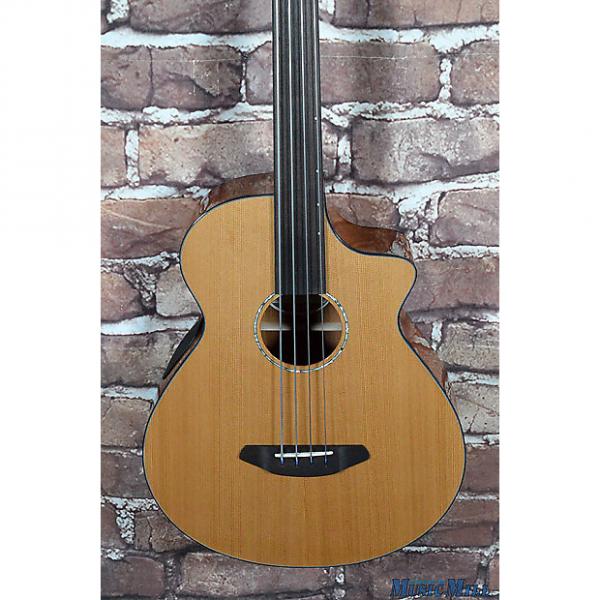 Custom B-Stock Breedlove Solo Fretless Acoustic Electric Bass Guitar w/Gig Bag #1 image