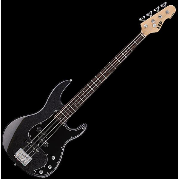 Custom ESP LTD AP-204 Electric Bass in Charcoal Metallic #1 image