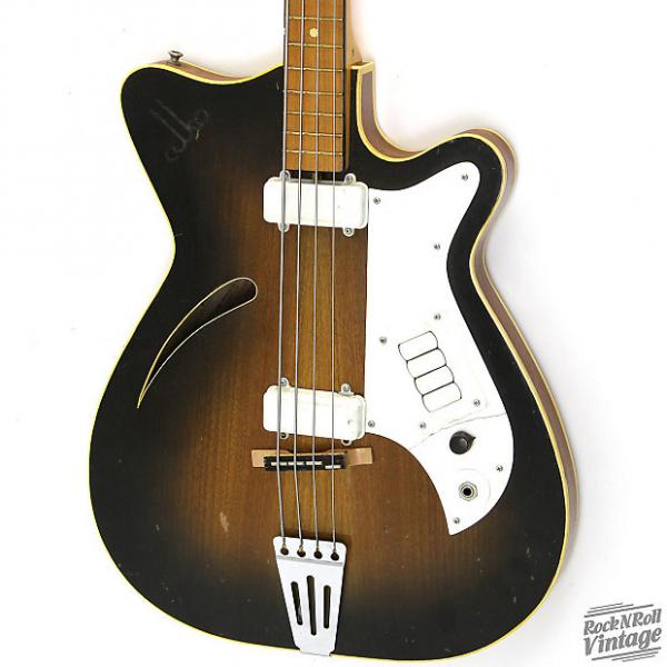 Custom 1960's Alko Hollowbody Bass Sunburst #1 image