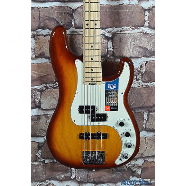 Custom New Fender American Elite Precision Bass Tobacco Sunburst Ash MN PJ Bass #1 image