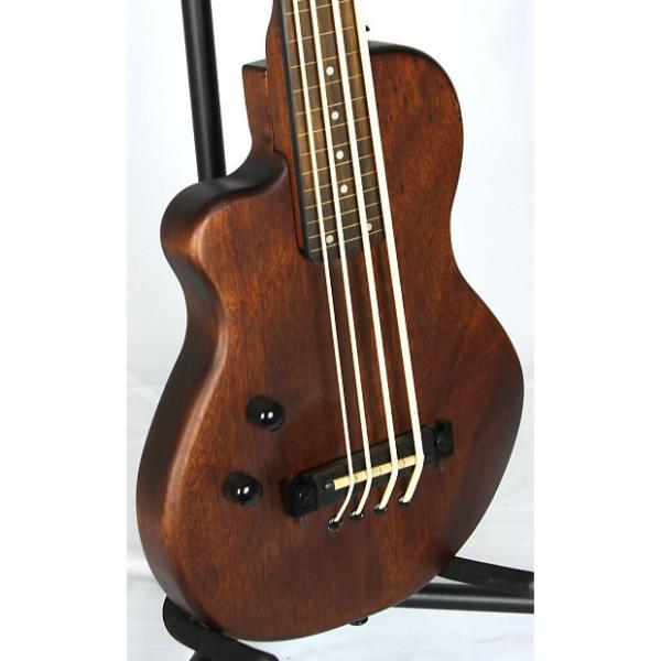 Custom Gold Tone ME Bass MicroBass FL Fretless Short Scale Lefty Electric Bass Guitar Natural #1 image