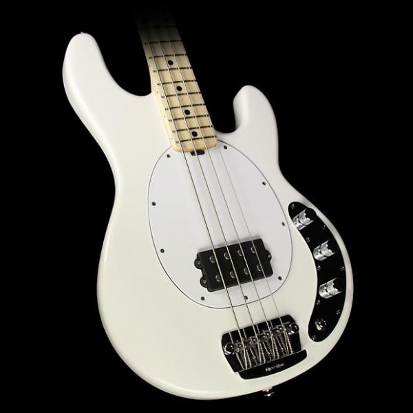 Custom Ernie Ball Music Man StingRay Electric Bass Guitar w/ Matching Headstock White #1 image
