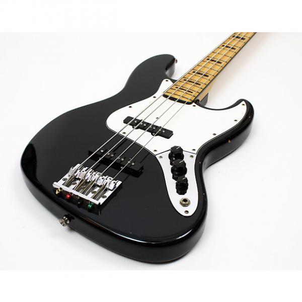 Custom Fender Geddy Lee Signature Jazz Bass Black Made in Japan, upgraded bridge and hard case #1 image