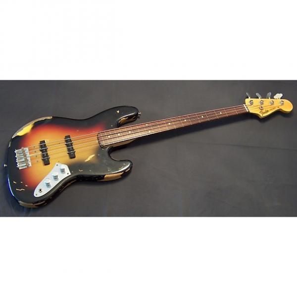 Custom Fender Custom Shop Jaco Pastorius Fretless Jazz Bass 2015 3-Color Sunburst w/ Rosewood Fretboard #1 image