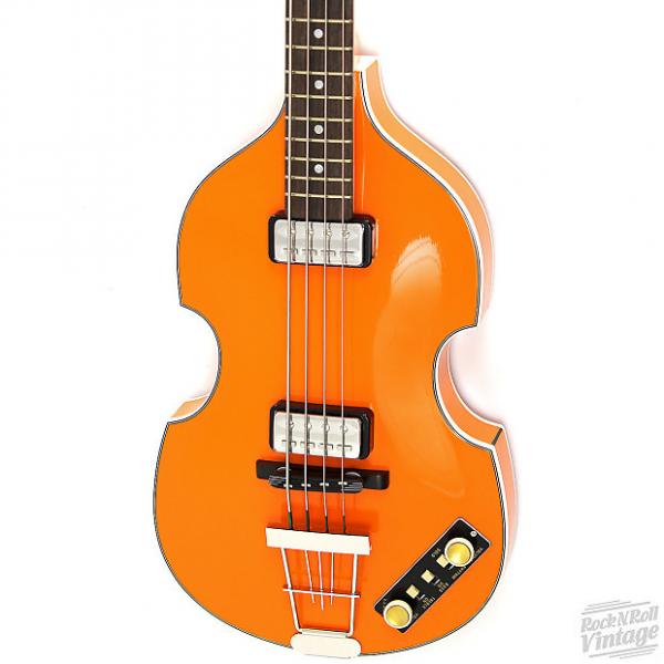 Custom Hofner 500/1 Gold Label Violin Bass Orange B-Stock #1 image