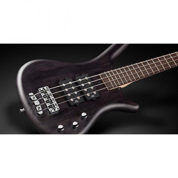 Custom Warwick RockBass Corvette $$ Passive 4-String Bass Fretless Nirvana Black Oil #1 image