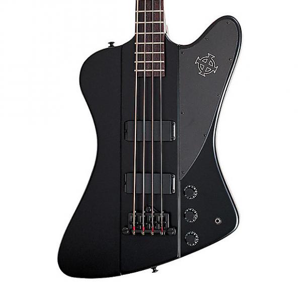 Custom Epiphone Goth Thunderbird IV Bass Guitar, Pitch Black #1 image