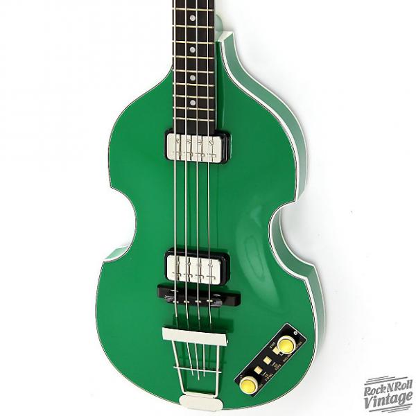 Custom Hofner 500/1 Gold Label Violin Bass Green B-Stock #1 image
