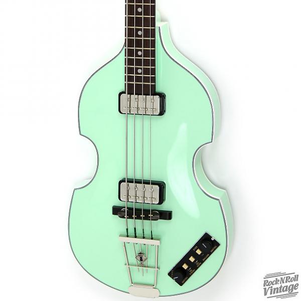 Custom Hofner 500/1 Gold Label Violin Bass Surf Green B-Stock #1 image