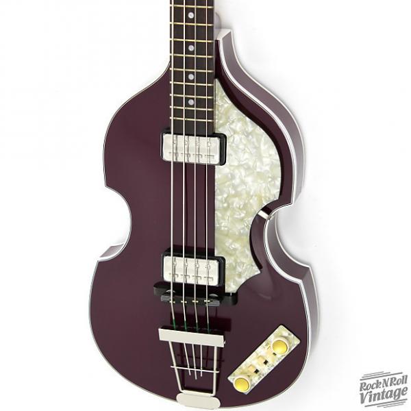 Custom Hofner 500/1 Gold Label Violin Bass Purple B-Stock #1 image