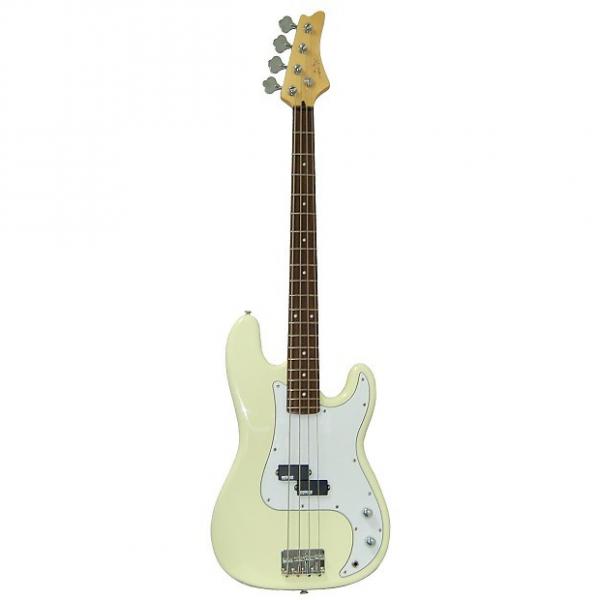 Custom NEW VODOO KBP-130 Precision Bass Electric Guitar, Cream, EMG Pickups, Grover Tuners #1 image