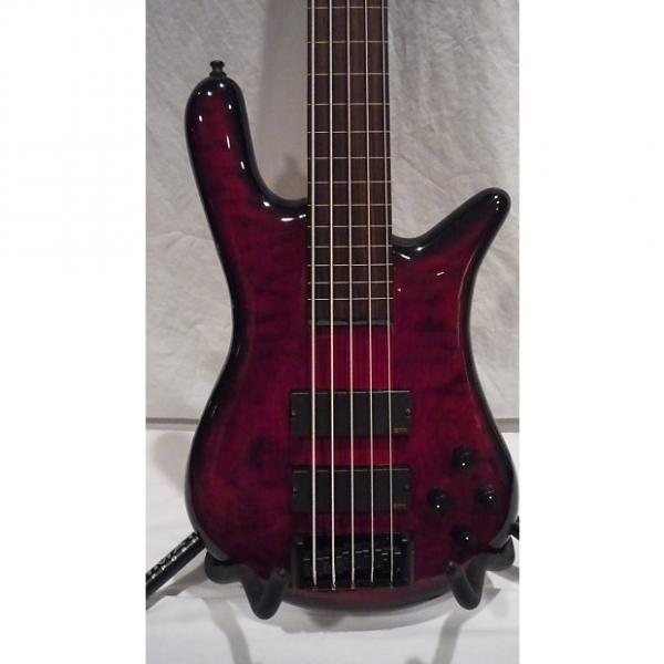 Custom Spector Euro 5LX Custom 5 String Fretless Bass 2013 Black Cherry Burst #1 image