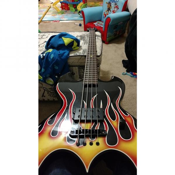 Custom Brownsville Bat bass  1982 Black with flame top #1 image