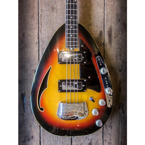 Custom 1960s Vox Teardrop Bass Sunburst #1 image