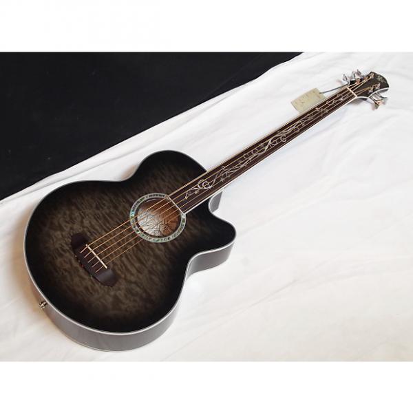 Custom MICHAEL KELLY Dragonfly 5-string FRETLESS acoustic BASS guitar NEW Smokeburst #1 image