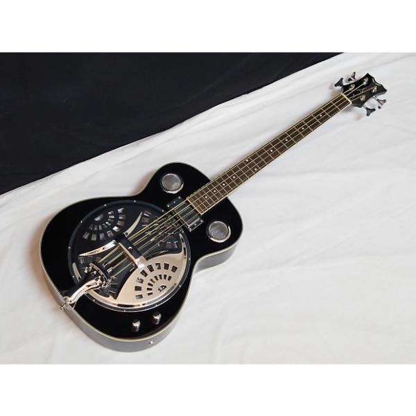 Custom DEAN Resonator Bass 4-string acoustic electric BASS guitar NEW Classic Black #1 image