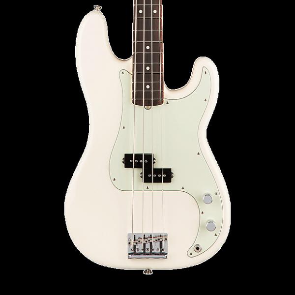 Custom Fender American Professional Precision Bass with Rosewood Fingerboard - Olympic White with Case #1 image