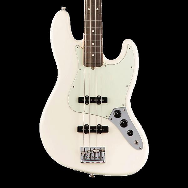 Custom Fender American Professional Jazz Bass with Rosewood Fingerboard - Olympic White with Case #1 image