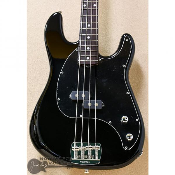 Custom Ernie Ball Music Man Cutlass Rosewood Fretboard Electric Bass Guitar in Black #1 image