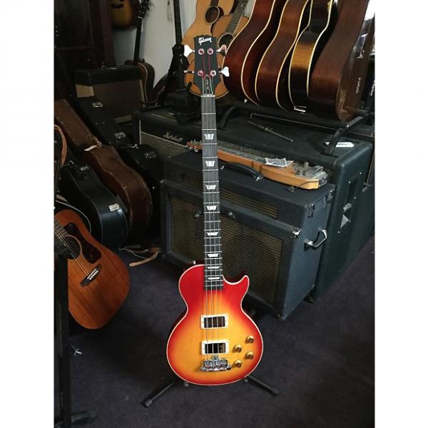Custom Gibson Les Paul Bass Guitar 1992 Cherry Sunburst #1 image