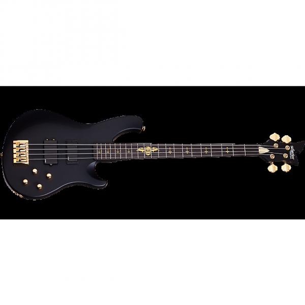 Custom Schecter Signature Johnny Christ Electric Bass in Satin Black Finish #1 image