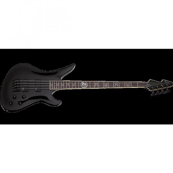 Custom Schecter Signature Dale Stewart Avenger Electric Bass in Gloss Black Finish #1 image