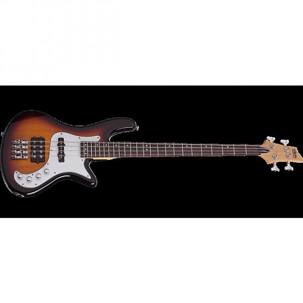Custom Schecter Stiletto Vintage-4 Electric Bass 3-Tone Sunburst #1 image
