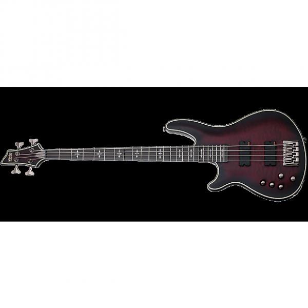 Custom Schecter Hellraiser Extreme-4 Left-Handed Electric Bass Crimson #1 image