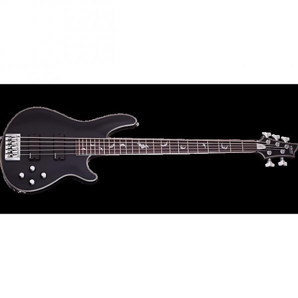 Custom Schecter Damien Platinum-5 Electric Bass Satin Black #1 image