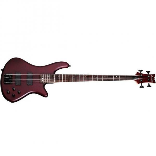 Custom Schecter Stiletto Custom-4 Electric Bass Vampyre Red Satin #1 image