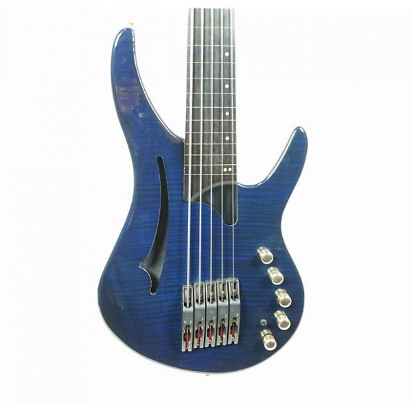 Custom Used  Classic A Lightwave V Bass Guitar Blue #1 image