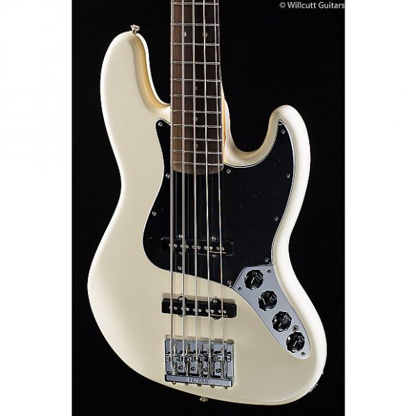 Custom Fender Deluxe Active Jazz Bass V Olympic White Rosewood (680) #1 image