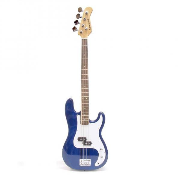 Custom Crestwood PB970TBL 4-String Bass Guitar Transparent Blue #1 image