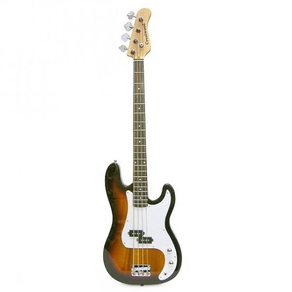 Custom Crestwood PR970TS 4-String Bass Guitar Tobacco Sunburst #1 image