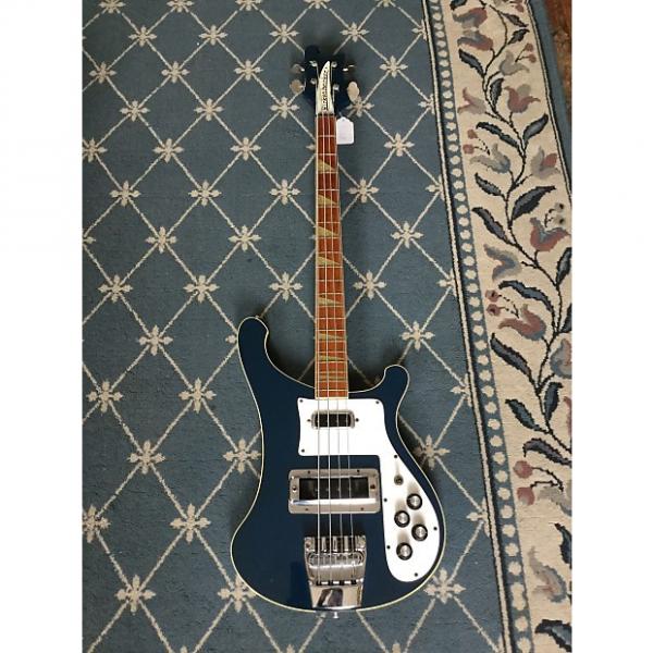 Custom Rickenbacker 4001 Bass Guitar 1976 Azure Blue #1 image