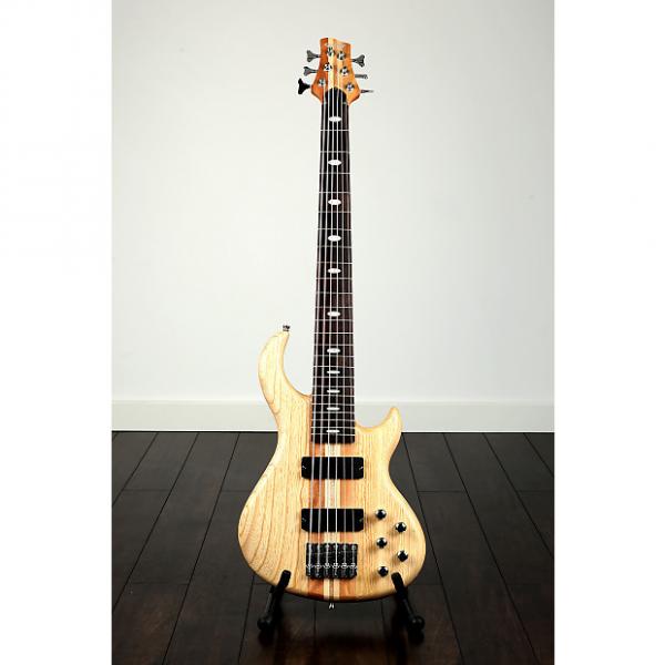 Custom Quincy Toulouse 6 String thru neck bass through active &amp; passive controls 2017 Natural #1 image
