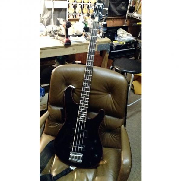 Custom Ibanez Roadstar II Bass Black/Red Binding #1 image