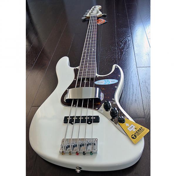 Custom Bacchus Global Series - WL-535 - 35&quot; Scale 5 String Bass - White Finish - NEW - Authorized Dealer #1 image