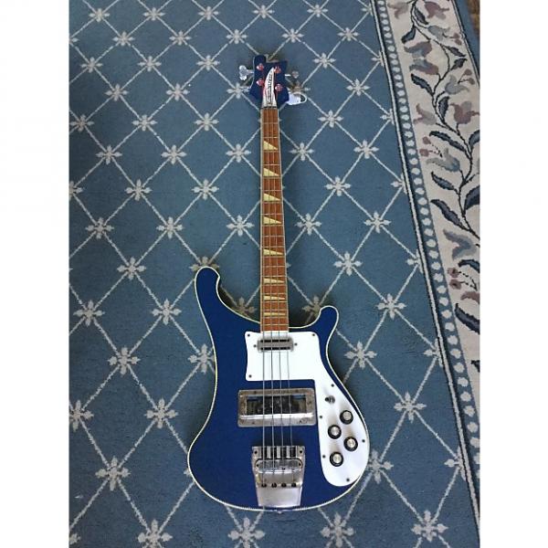 Custom Rickenbacker 4001 Bass Guitar 1973 Azure Blue #1 image