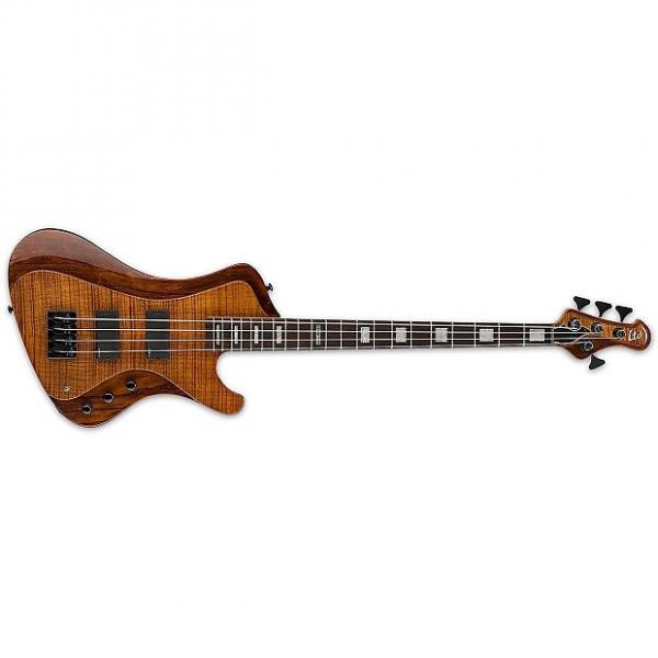 Custom ESP/LTD STREAM-1004FM 4-String Electric Bass (Walnut Brown) - LSTREAM1004FMWBR #1 image