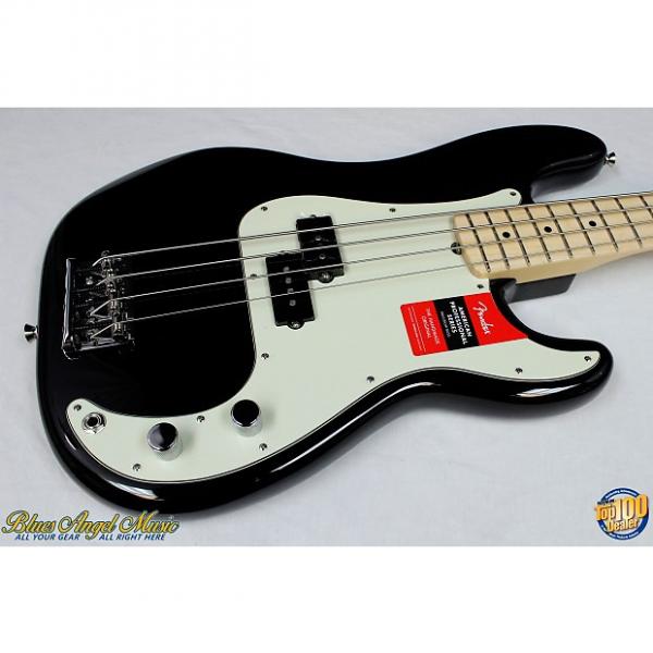 Custom Fender American Professional Precision Bass Maple FB in Black w/HSC, NEW! #38655 #1 image