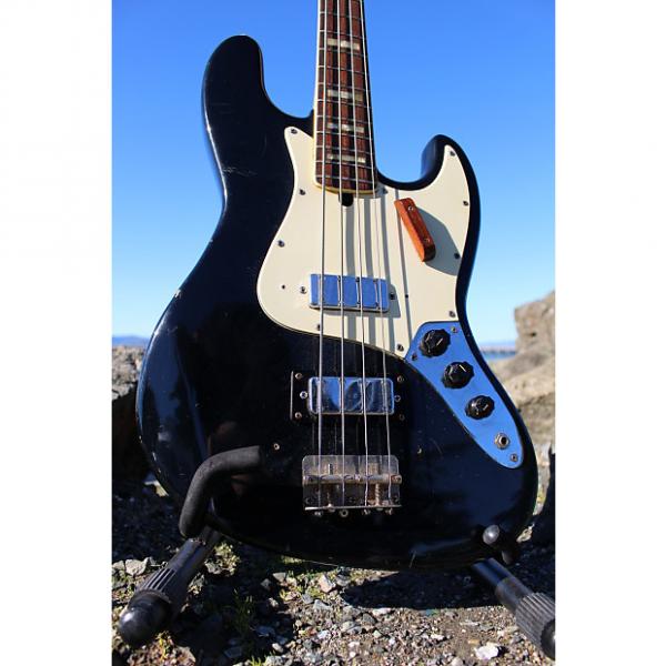 Custom Electra Jazz &quot;Long Necker&quot; Bass No. 2273 1970's Jet Black #1 image