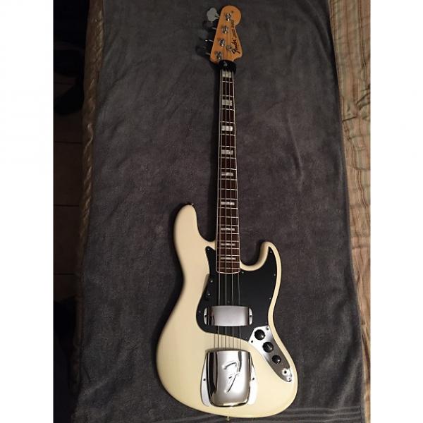 Custom Fender American Bass Vintage '74 Jazz Bass Reissue 1974 Olmpic White RW FB #1 image