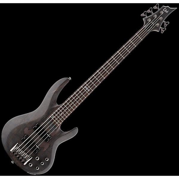 Custom ESP LTD B-205SM Electric Bass in See Thru Black Satin B-Stock #1 image